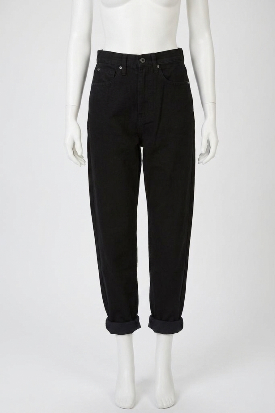 NEW WE WORE WHAT dani boyfriend jeans in black